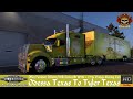 ATS Office Furniture Delivery Odessa To Tyler Kenworth W990 1970s Vintage Moving Van Ats