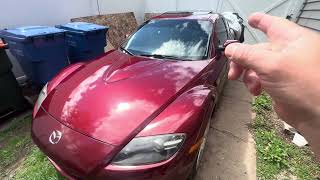 06 Mazda rx8 sunroof motor replacement & how to manually open or close it.