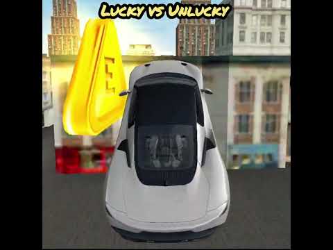 Lucky vs Unlucky #shorts #mggamerz (extreme car driving simulator)