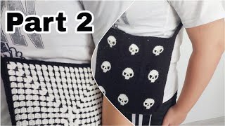 ​How to Skull Bag for Halloween? Crochet one bag! Use two bags! Part 2 #trendingvideo