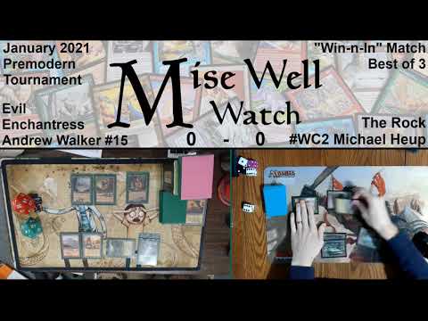 January 2021 Premodern Monthly - "Win-n-In" Match - Evil Enchantress vs The Rock