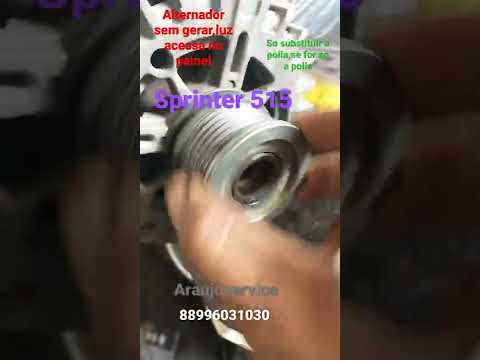 luz da bateria acessa no painel, provável causa.