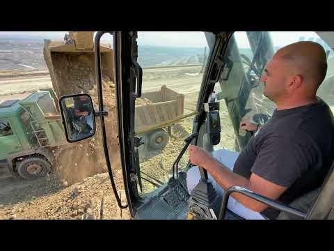 Caterpillar 385C Excavator Loading Mercedes And MAN Trucks - Sotiriadis/Labrianidis Mining Works