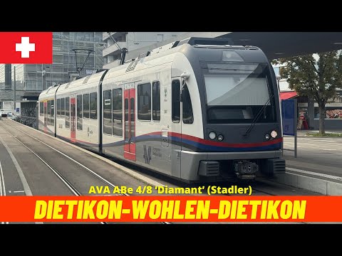 Cab Ride Dietikon→Wohlen →Dietikon (Aargau Verkehr AG , Switzerland, October 2025) driver's view 4K