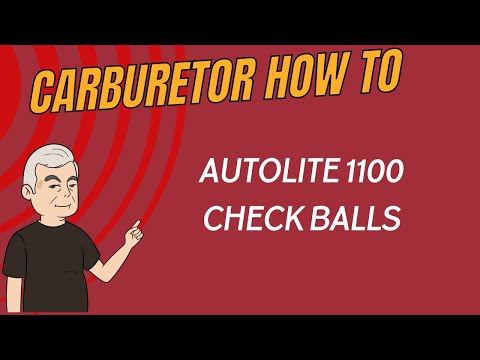 Autolite 1100 Check Ball Placement | Carburetor Maintenance Guide