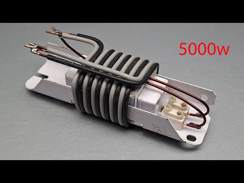 Amazing 5000w free electricity energy with transformer using pvc copper wire