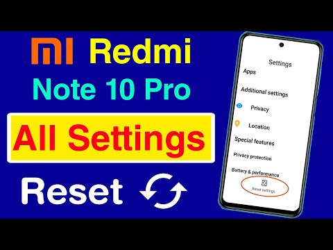 How to Reset Settings in Redmi Note 10 Pro | Redmi Note 10 Pro Settings Reset Kaise Kare