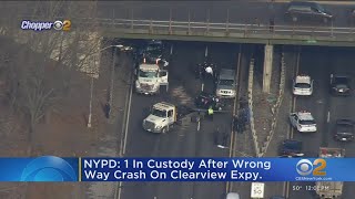Wrong-way crash on Clearview Expressway