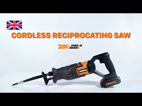 Worx WX500.9 Cordless Reciprocating Saw 20V 12