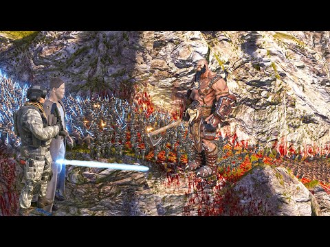 Can the temple guards stop 3 million orc warriors ???  Ultimate Epic Battle Simulator 2 | UEBS 2
