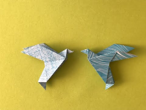 Origami Taube falten
