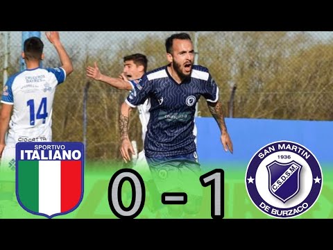 Primera C : SPORTIVO ITALIANO 0 - 1 SAN MARTÍN DE BURZACO | (El Gol)