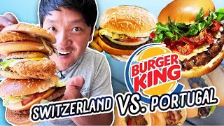 The MOST EXPENSIVE Fast Food in THE WORLD! SWITZERLAND Burger King vs. PORTUGAL Burger King