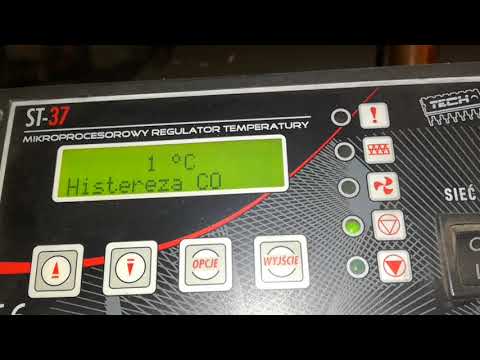 Piec na ekogroszek. Ustawienia sterownika ST-37. Podawanie, przewa podawania.