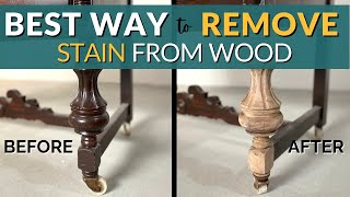 How to Remove Stain from Wood Furniture | Stripping Detailed Wood