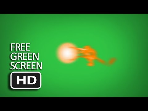 Free Green Screen - Throwing Fireball Horizontal