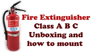 ABC Fire Extinguisher - First Alert Home Safety - Types Extinguishers Classes Class A B C - DIYdoers