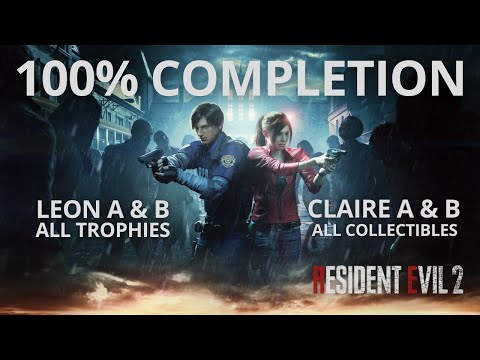 Resident Evil 2 100% Walkthrough 🧟💯(All Collectibles, Trophies & Scenarios)