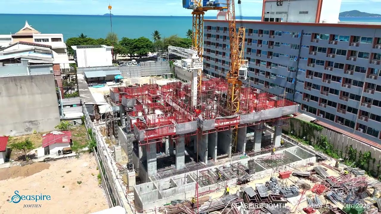 Seaspire Jomtien, Baufortschritt Juni 2026