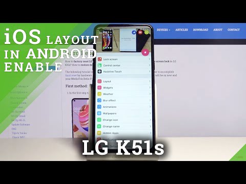 How to Download and Install iOS Launcher in LG K51s – Find iOS Menu