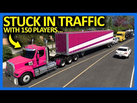 I Secretly Joined the BIGGEST Convoy in American Truck Simulator!
