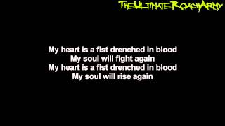 Papa Roach - My Heart Is A Fist {Lyrics on screen} HD