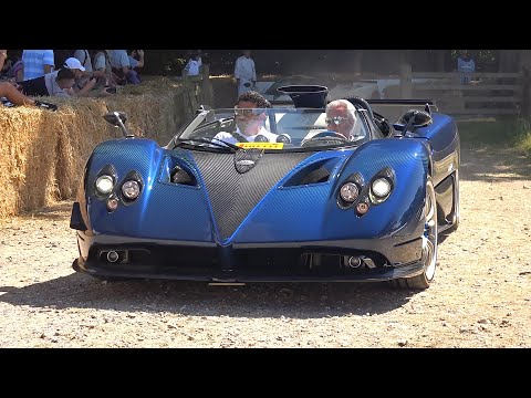 $15 Million Pagani Zonda HP Barchetta - Driving, Revs & Accelerations!