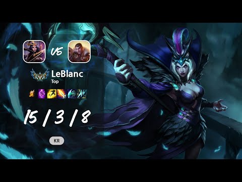 LeBlanc Top vs Jayce - KR Challenger Patch 13.12