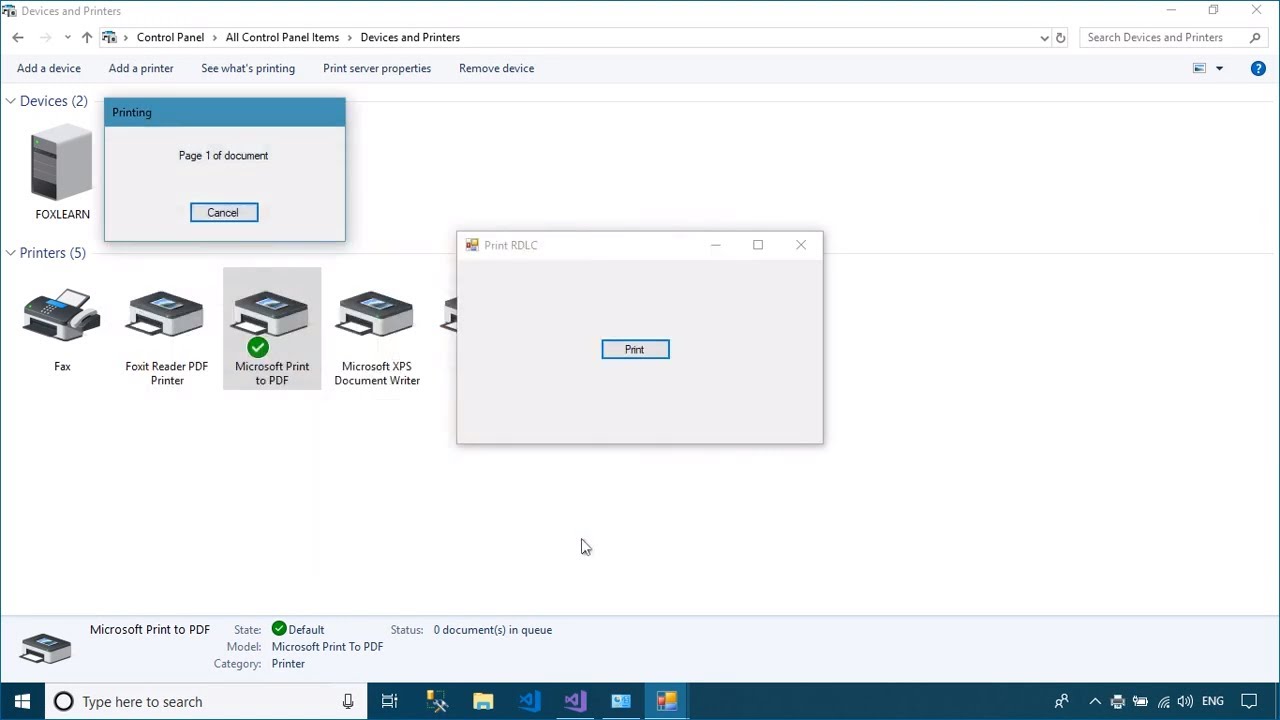 How to Print RDLC Report without Report Viewer in C#