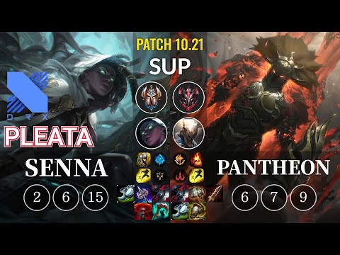 DRX Pleata Senna vs Pantheon Sup - KR Patch 10.21