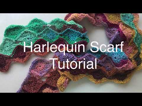 Harlequin Scarf Crochet Tutorial