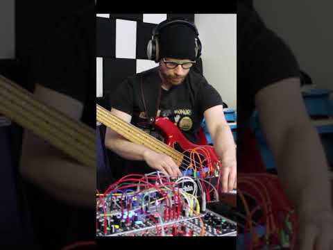 Thumbnail for #shorts Experimental noise chaos music with Buchla Easel Command, ARP-2600, DFAM, Moog, and bass by Ethan James