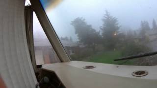 Buckets of Rain and a Little Hail in the PNW, (found another leak)