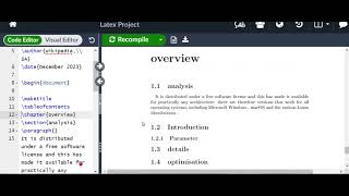 Download the video "Latex tutorial (3rd Lect)| How to work online using overleaf? Explain section, page size and margin"