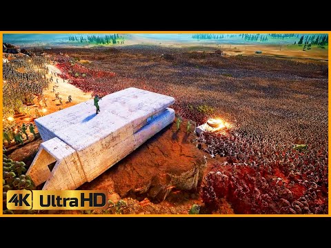 CHARGE of a MILLION ZOMBIES vs Trenches of WWII Soldiers - Ultimate Epic Battle Simulator 2 UEBS 2