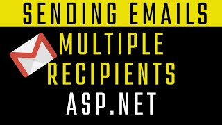 how to send multiple emails to gmail in asp.net c# 4.6