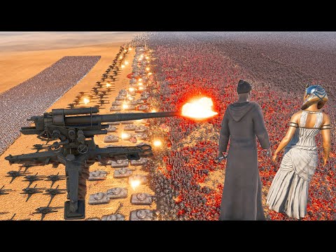 cleopatra & Jedi knights FORCES attack on  5 Millions Zombies in the desert area !! UEBS 2