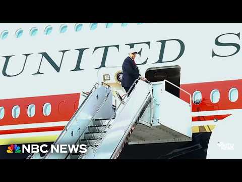 Trump makes first trip on new Air Force One
