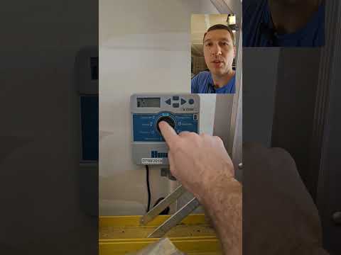 Turn on a single sprinkler zone with the Hunter X Core controller. #diy #hunter #sprinklersystem