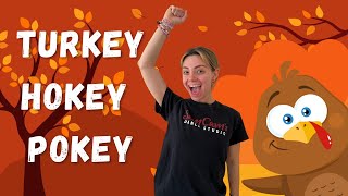 Turkey Hokey Pokey Kids Thanksgiving Dance Game
