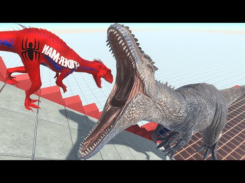 GIGANOTOSAURUS Eats Feeds Slow Motion (Carnivore Dinosaurs) - Animal Revolt Battle Simulator