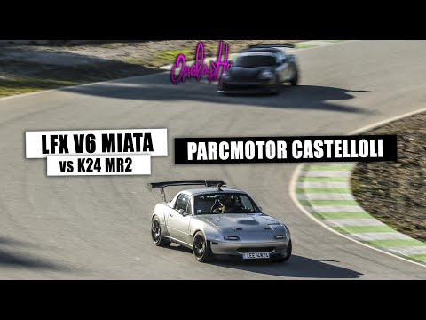K24 MR2 vs V6 MX-5 - Parcmotor Castelloli - RAW Sound MultiCam