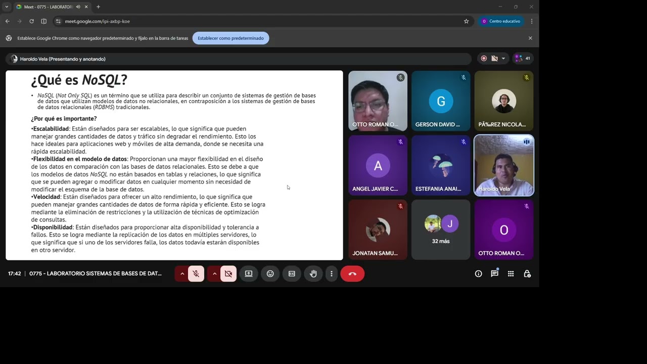 Conferencia Bases de datos 2 B 1er semestre 2026