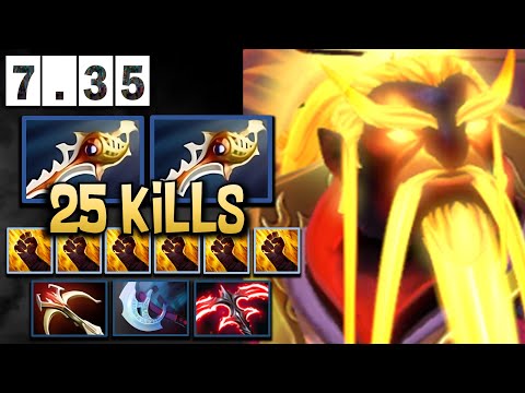 Ember Spirit Dota 2 7.35 Gameplay with Rapier and 25 Kills