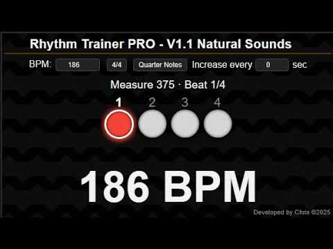 Metronome 186 BPM