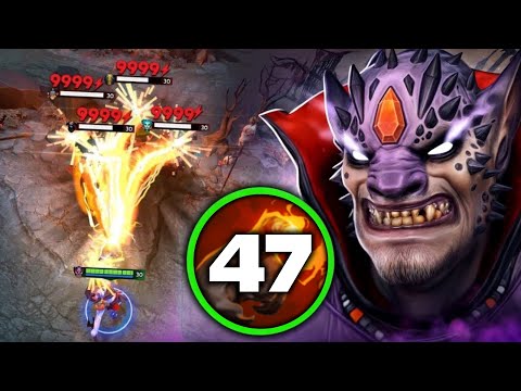 +47 Finger Of Death Stack One Shot 7.39c🔥🔥🔥+1000 Attack Damage Lion | Dota 2 Gameplay
