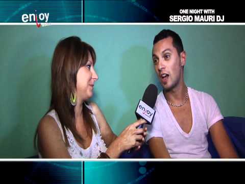 Sergio Mauri with Enjoy Television @ BCM - Magaluf (Mallorca - Spain) 11-08-2011