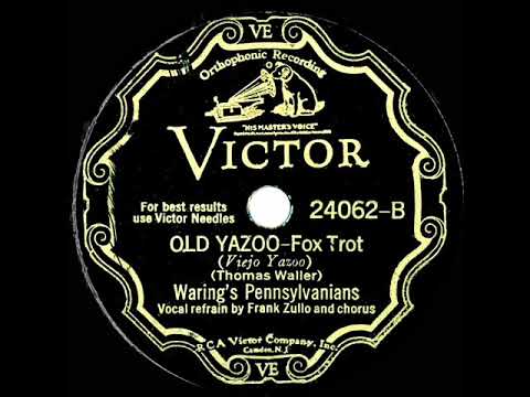 1932 Fred Waring - Old Yazoo (Frank Zullo, vocal)