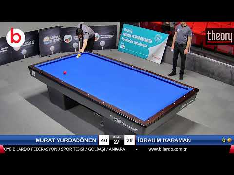 MURAT YURDADÖNEN & İBRAHİM KARAMAN Bilardo Maçı - 2021 TÜRKİYE ŞAMPİYONASI 2.ETAP-11.TUR