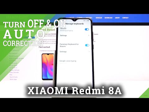 How to Enable Predictive Text in Xiaomi Redmi 8A - Enter Text Correction Options